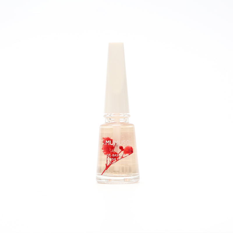 Mumuso Oil Based Nail Polish Top Coat 5 Plant Extracts - Red