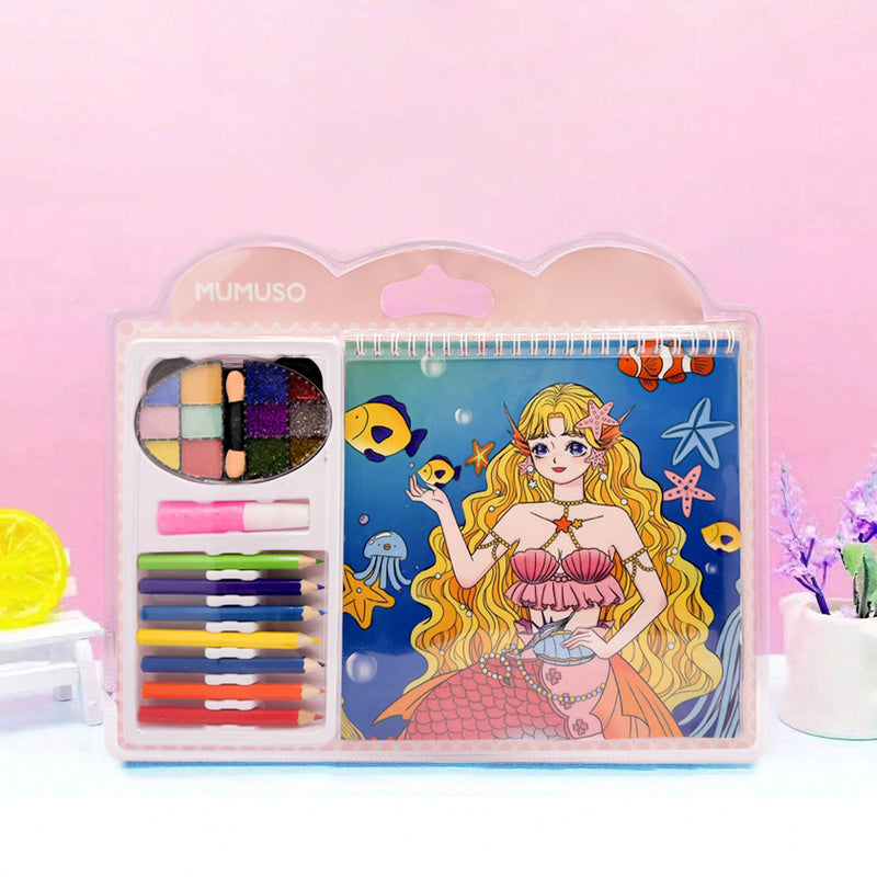 Mumuso Pretty Girls Coloring Book Kit