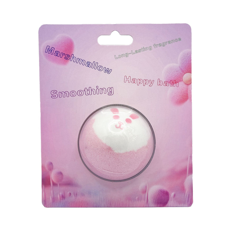 Mumuso Cute Face Bath Bomb - Marshmallow (100g)