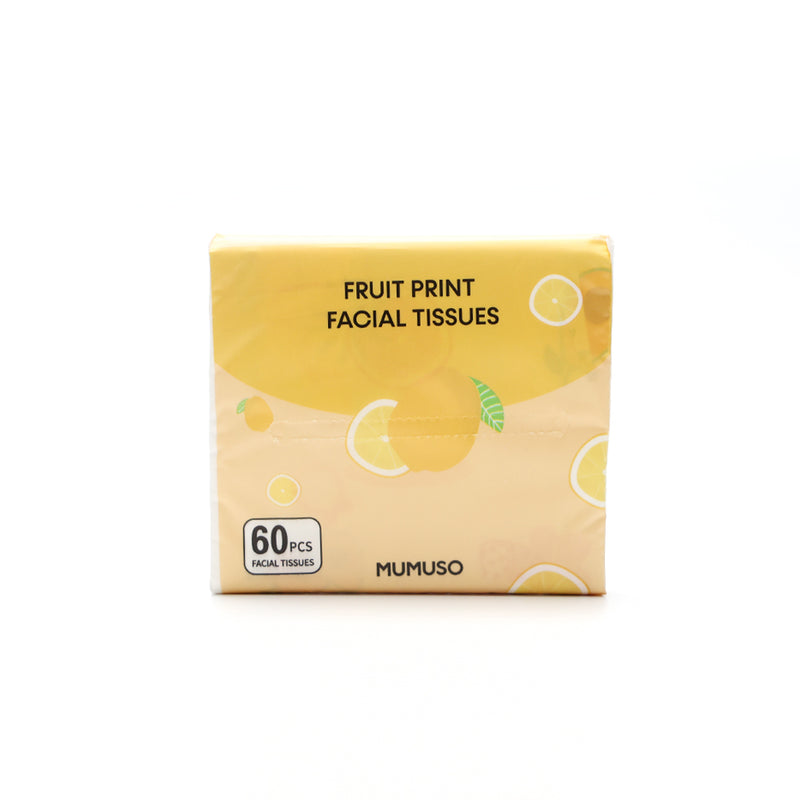 Mumuso Fruit Print Facial Tissues - Lemon