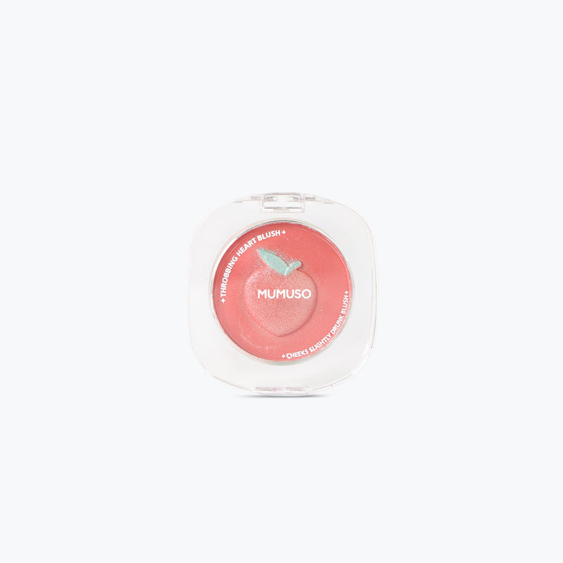 Mumuso Throbbing Heart Blush - Peach