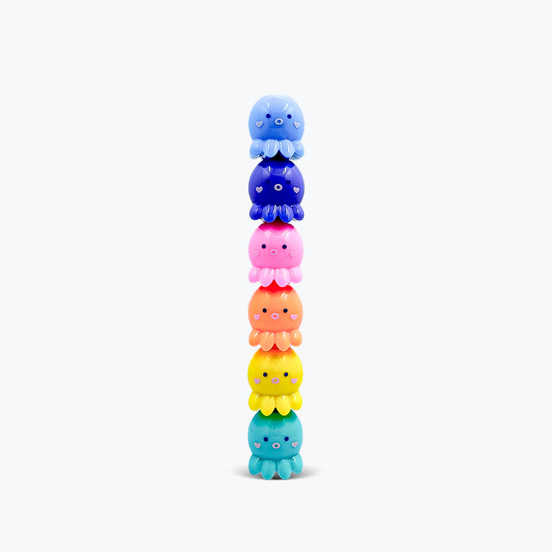 Mumuso Cute Octopus Highlighter Pen - Five Colors