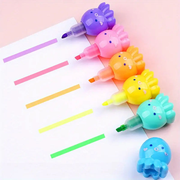 Mumuso Cute Octopus Highlighter Pen - Five Colors