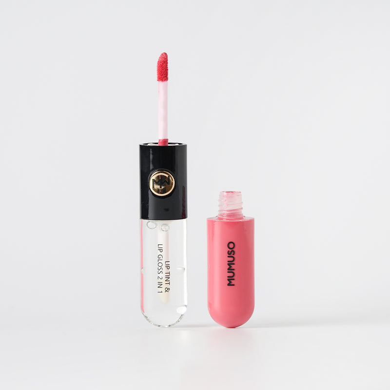 Mumuso Lip Tint & Lip Gloss 2 In 1 (Pink)