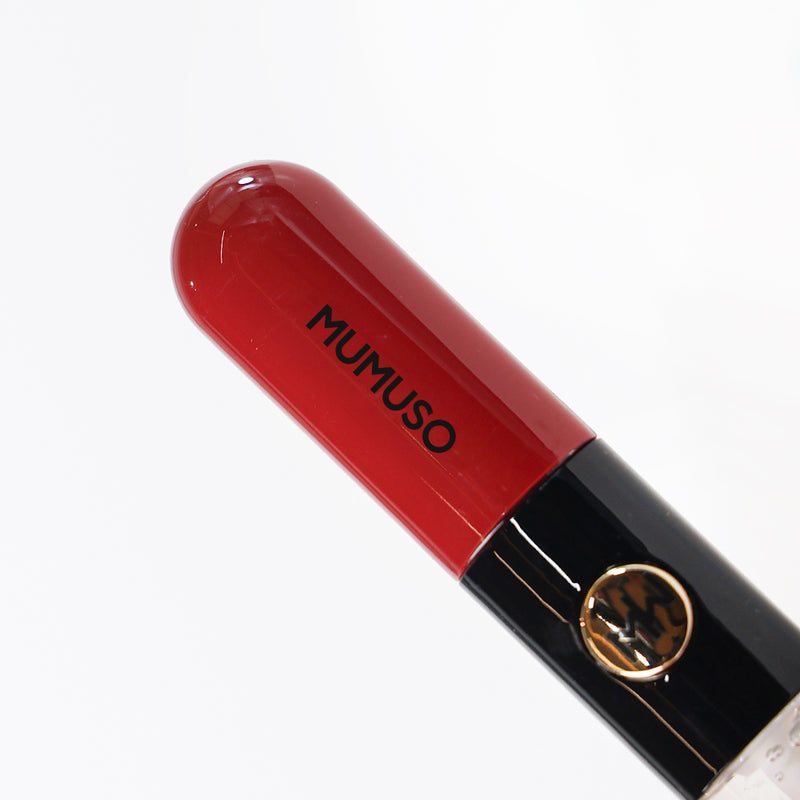 Mumuso Lip Tint & Lip Gloss 2in1 - Dark Red