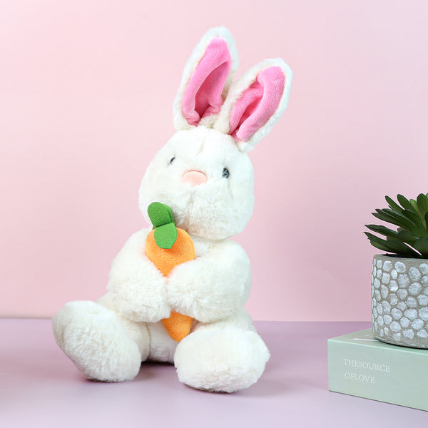 Mumuso Plush Toy (Rabbit Hugging A Carrot/28 Cm)