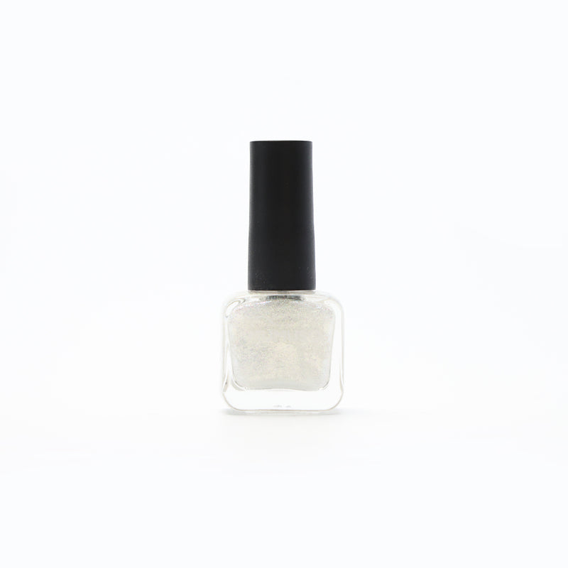 Mumuso Glittering Nail Polish - Silver (Square Bottle)