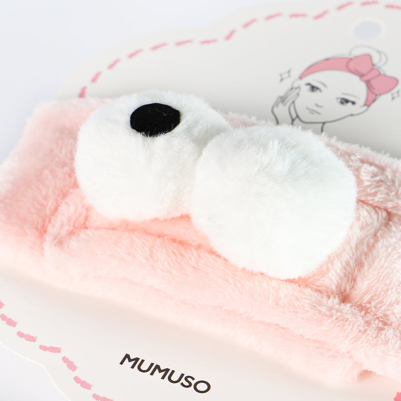 Mumuso Cute Headband with Big Eyes & Velcro - Pink