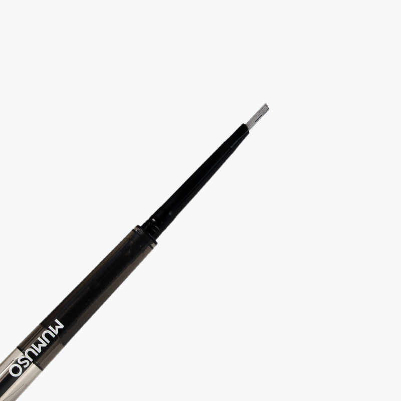 Mumuso 3-In-1 Eyebrow Pencil & Razor & Brush (Greyish Black)