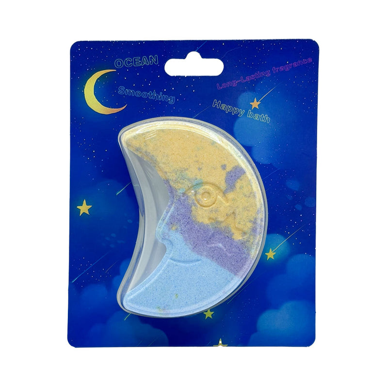 Mumuso Crescent Moon Bath Bomb - Ocean (100g)