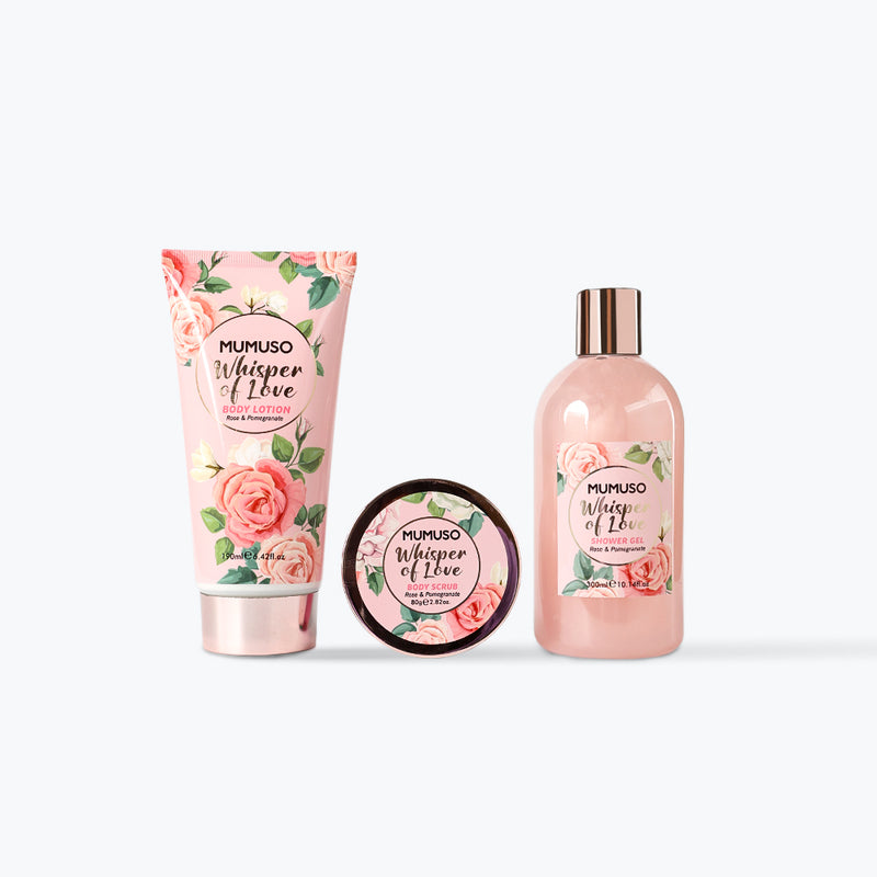 Mumuso Whisper of Love Bath & Body Gift Set