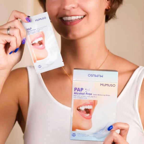 Mumuso Pap Alcohol-Free Teeth Whitening Strips