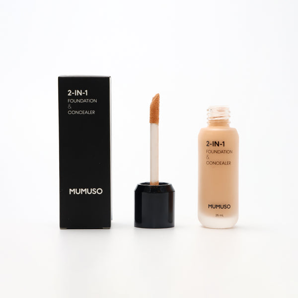 Mumuso Foundation & Concealer - 01 Medium Beige (25ml)