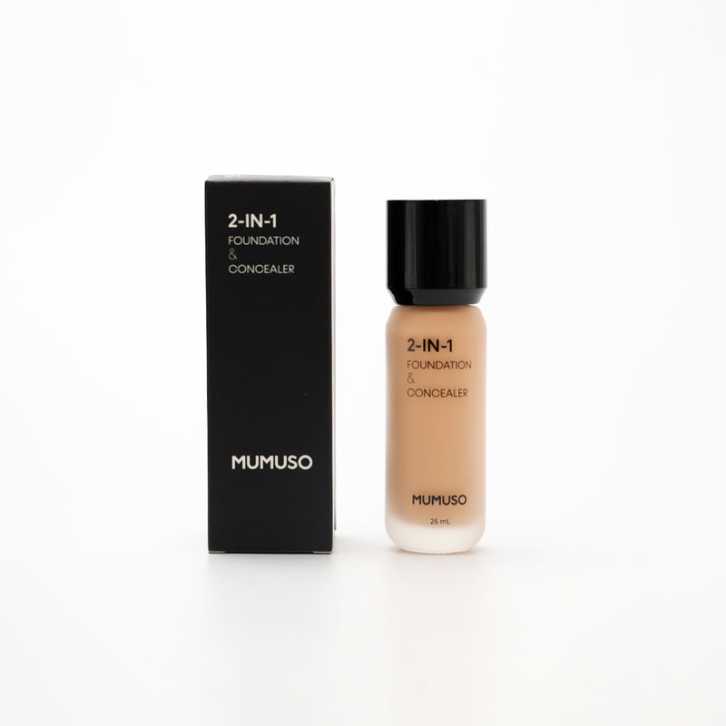 Mumuso Foundation & Concealer - 01 Medium Beige (25ml)