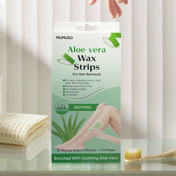 Mumuso Aloe Vera Soothing Wax Strips For Hair Removal