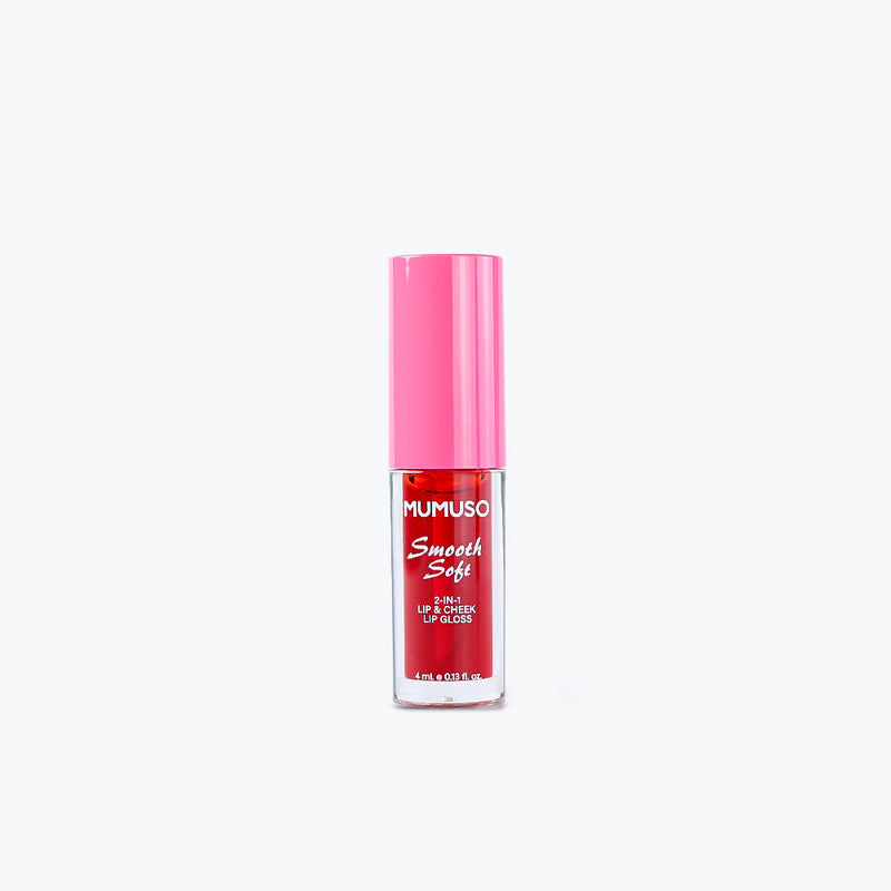 Mumuso Dual-Use Lip Gloss For Lips and Cheeks - 01 Peachy & Smoothie