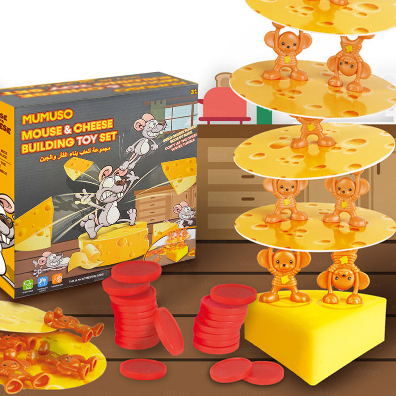 Mumuso Mouse & Cheese Building Toy Set