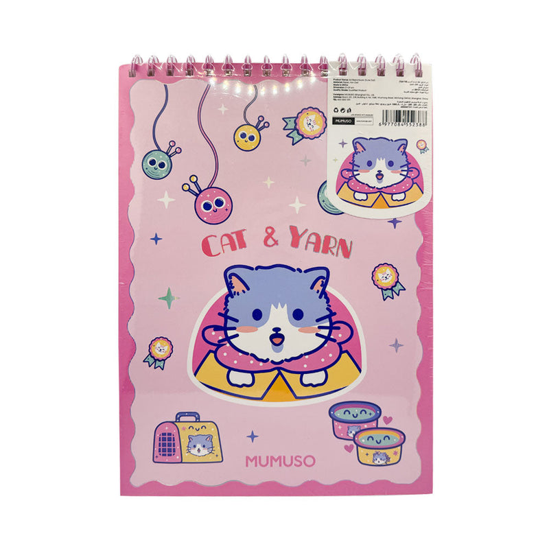 Mumuso A4 Sketchbook - Cute Cat