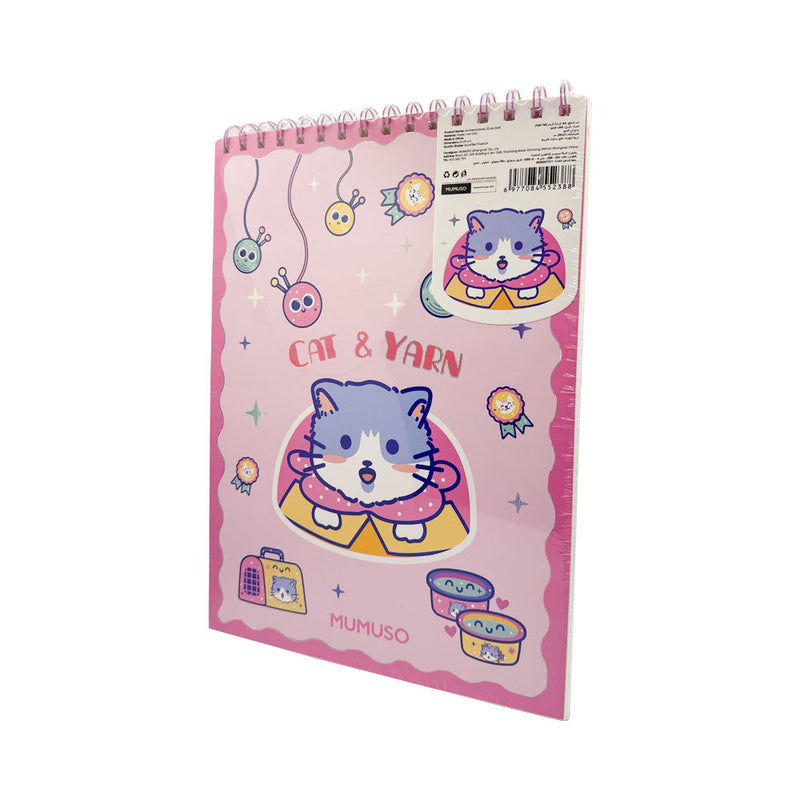 Mumuso A4 Sketchbook - Cute Cat