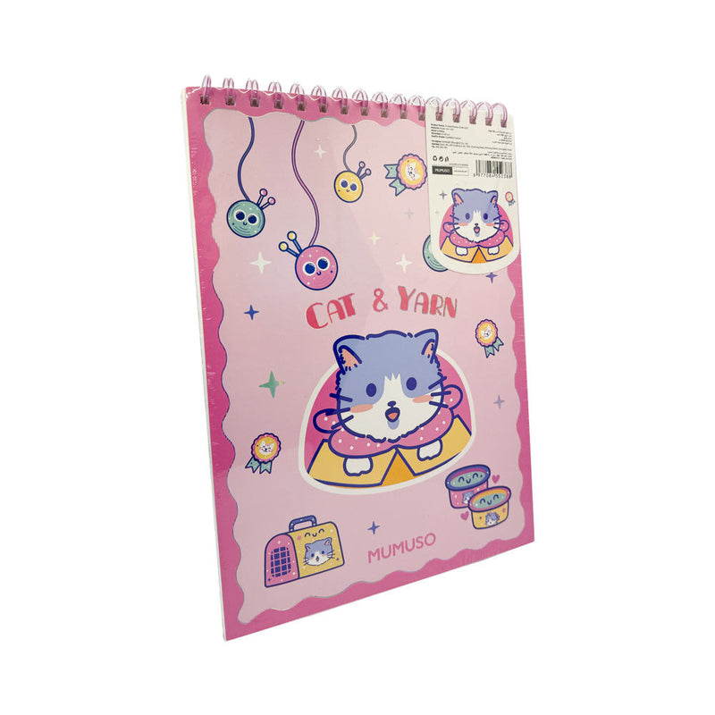 Mumuso A4 Sketchbook - Cute Cat