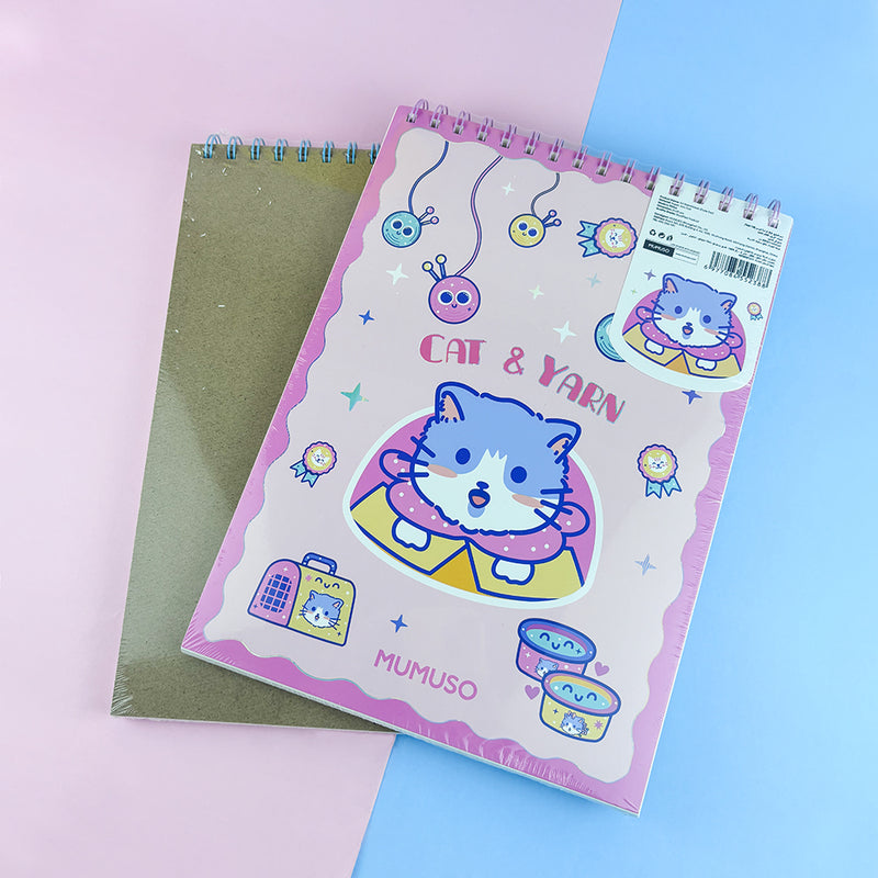 Mumuso A4 Sketchbook - Cute Cat