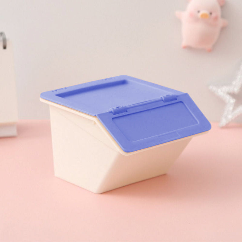 Mumuso Mini Storage Box - Cartoon Vehicles (Blue)