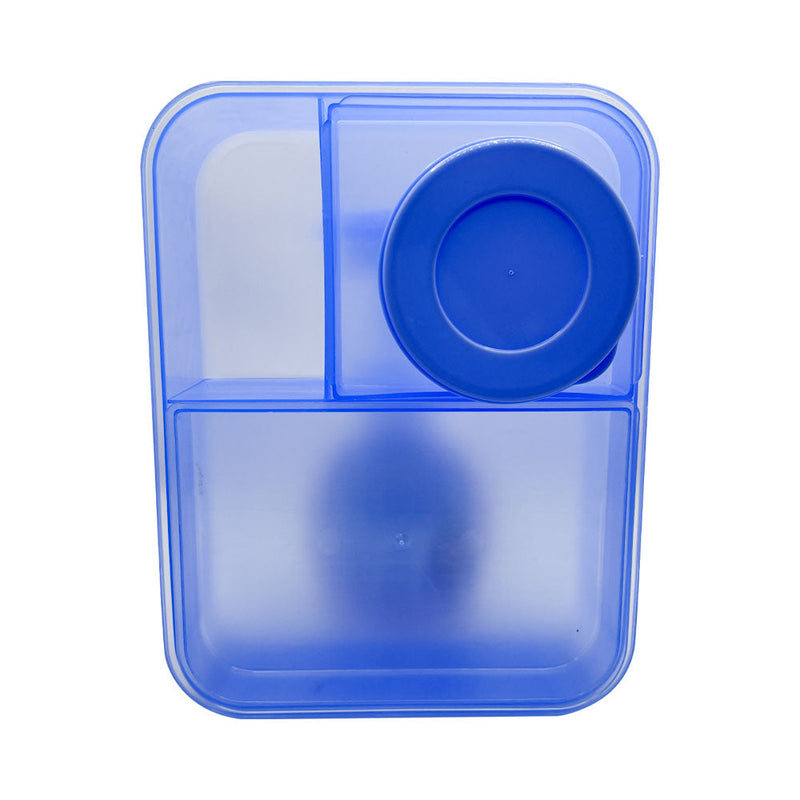 Mumuso Multi-Purpose Lunch Box - Cartoon Vehicles (Blue)