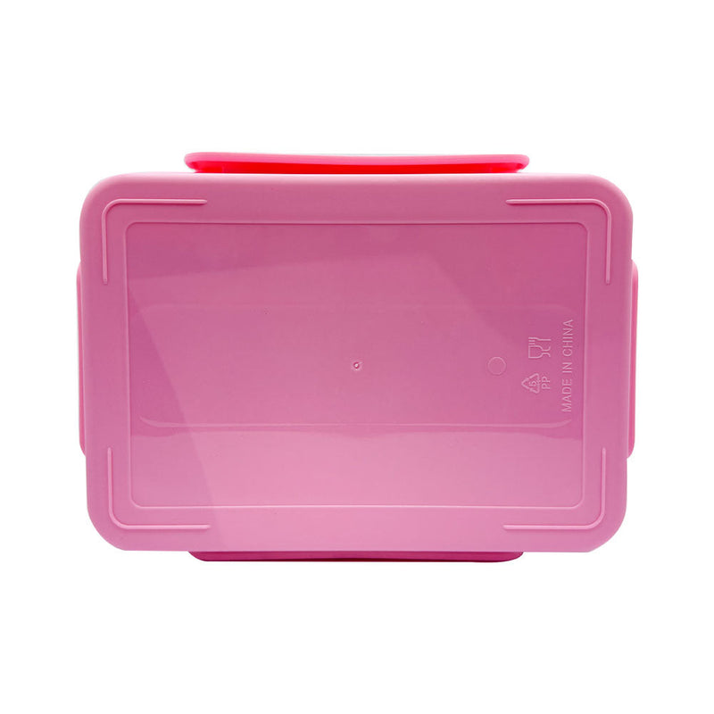 Mumuso 4-Compartment Stainless Steel Lunch Box with Soup Bowl  - Cute Cat (Pink)