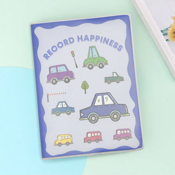 Mumuso A5 Notebook with Cover - Cartoon Vehicles