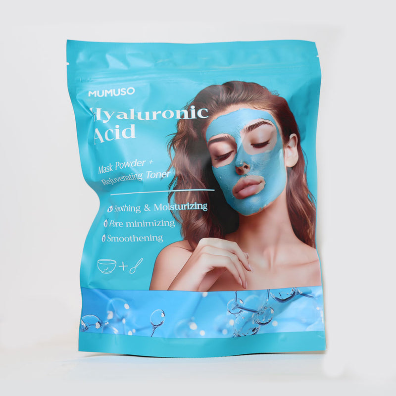 Mumuso Hyaluronic Acid Moisturizing & Soothing Mask Powder + Rejuvenating Toner