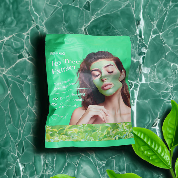 Mumuso Tea Tree Oil-Control Mask Powder+Revitalizing Powder