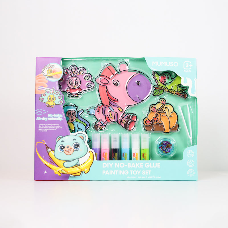 Mumuso DIY No-Bake Glue Painting Toy Set - Animal