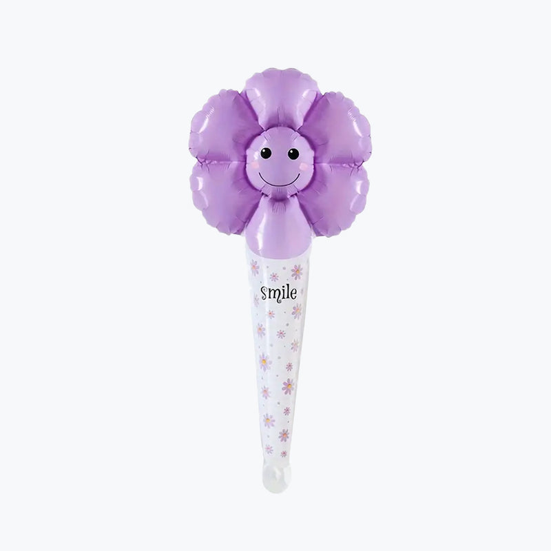 Mumuso Sunflower Handheld Balloon - Purple