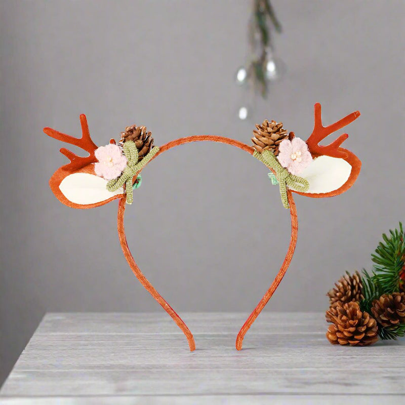 Mumuso Mj-Christmas Moose Flower Headband