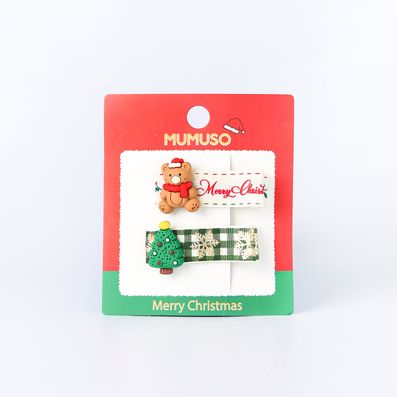 Mumuso Mj-Bear Christmas Tree Bobby Pin