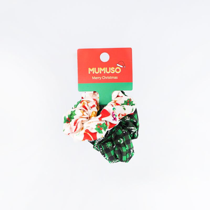 Mumuso Mj-Christmas Printed Pig Colon Scrunchie 2