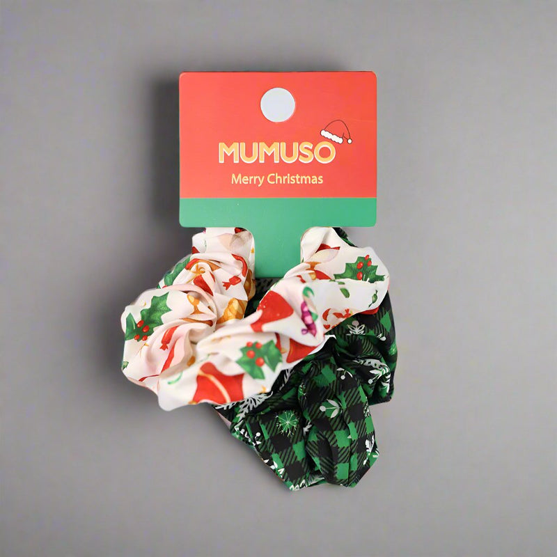 Mumuso Mj-Christmas Printed Pig Colon Scrunchie 2