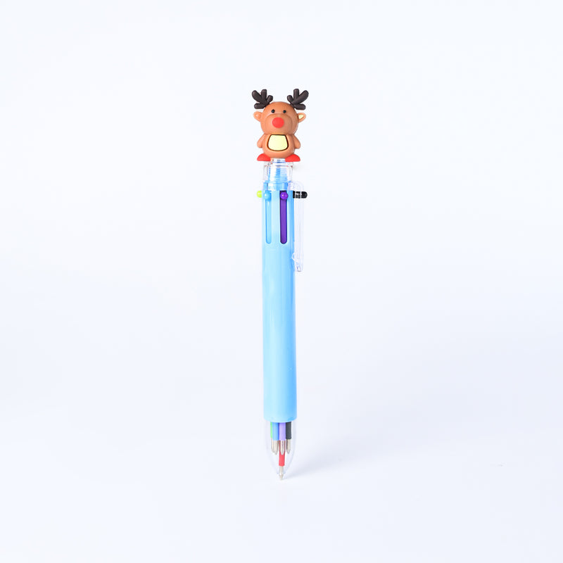 Mumuso Christmas 6-In-1 Multicolor Ballpoint Pen