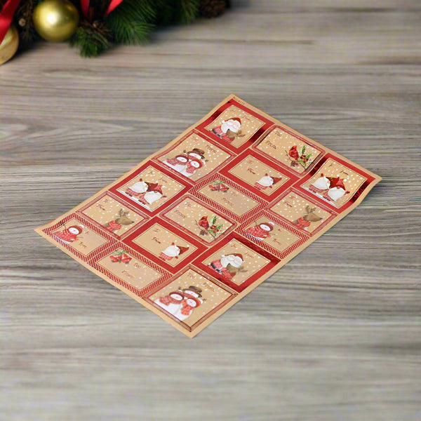 Mumuso Christmas Foil Stamping Tag Stickers