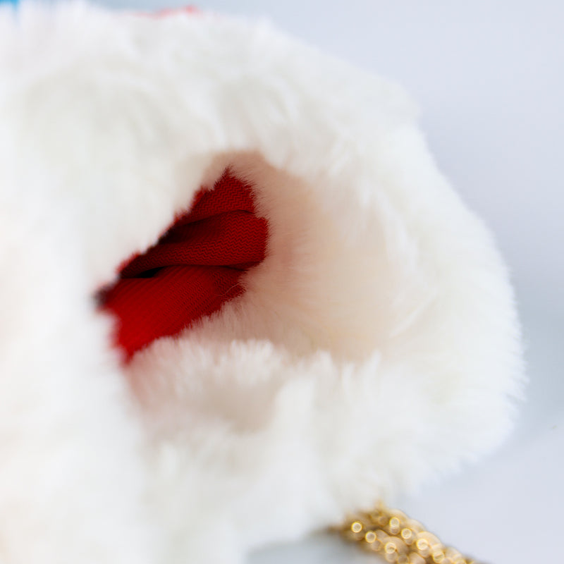 Mumuso Christmas Mitten Plush Crossbody Bag