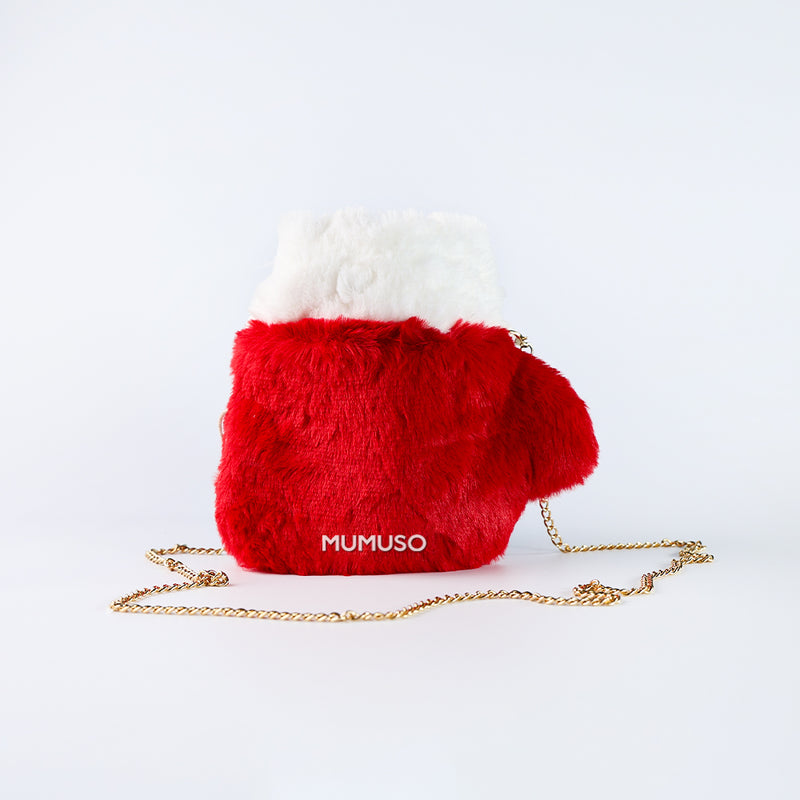 Mumuso Christmas Mitten Plush Crossbody Bag