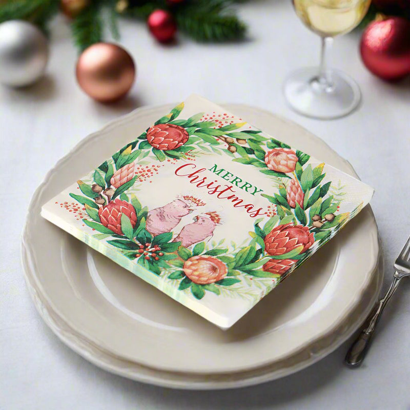 Mumuso Christmas Wreath Napkins