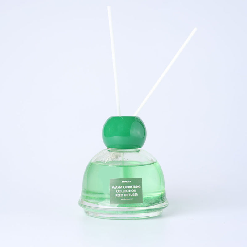 Mumuso Warm Christmas Collection Reed Diffuser  (Vanilla & Lemon/120 ML)