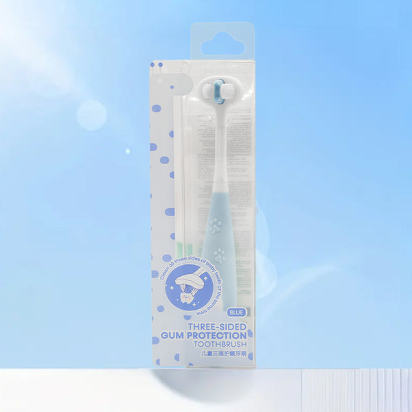 Mumuso - THREE-SIDED GUM PROTECTION TOOTHBRUSH (BLUE)