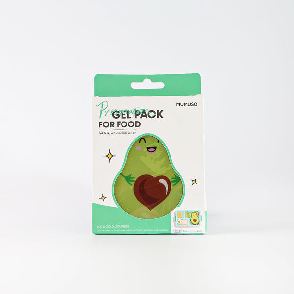 Mumuso Heat/Cold Preservation Gel Pack for Food - Avocado