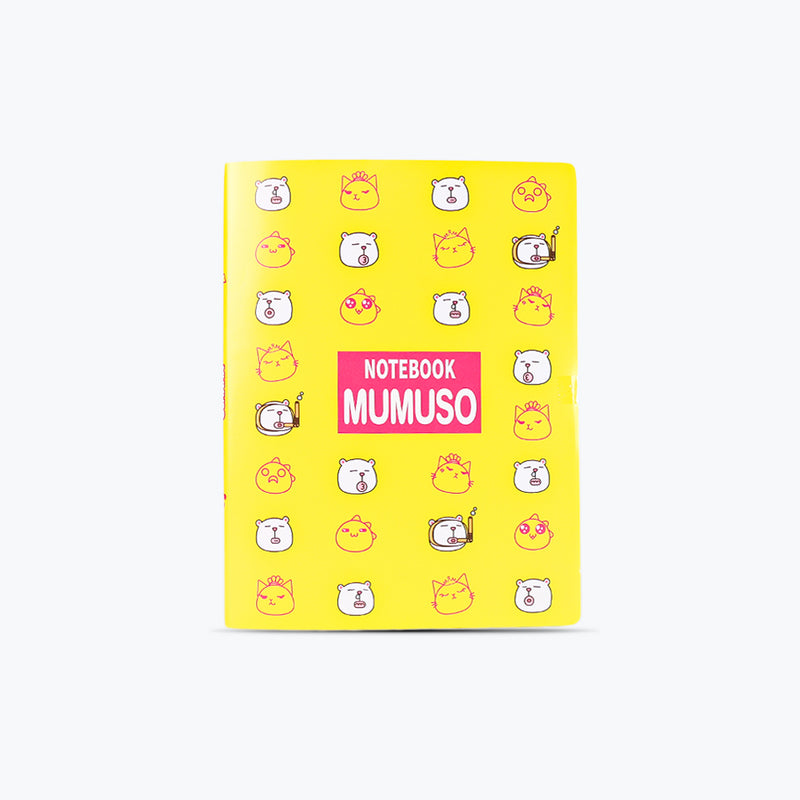 Mumuso A5 Patterned Notebook with Cover - Mumu