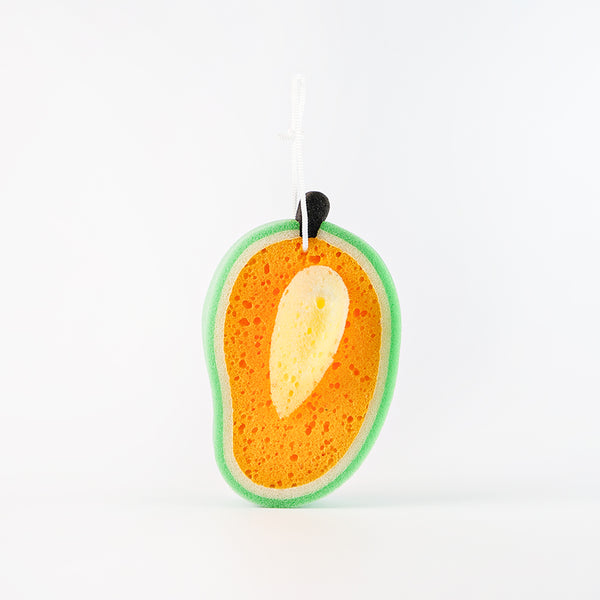 Mumuso Mango-Shaped Bath Sponge