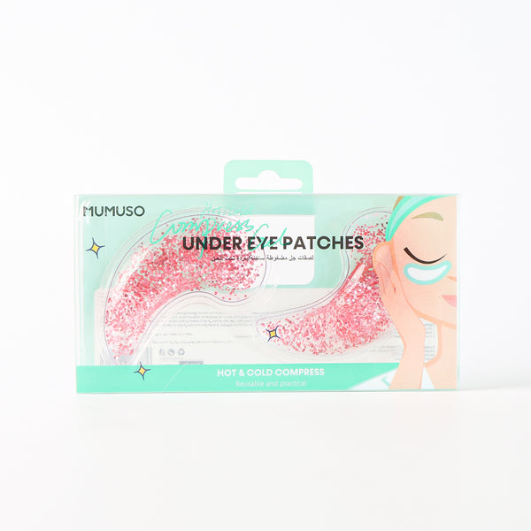 Mumuso Hot/Cold Compress Gel Under Eye Patches - Pink (1pair)