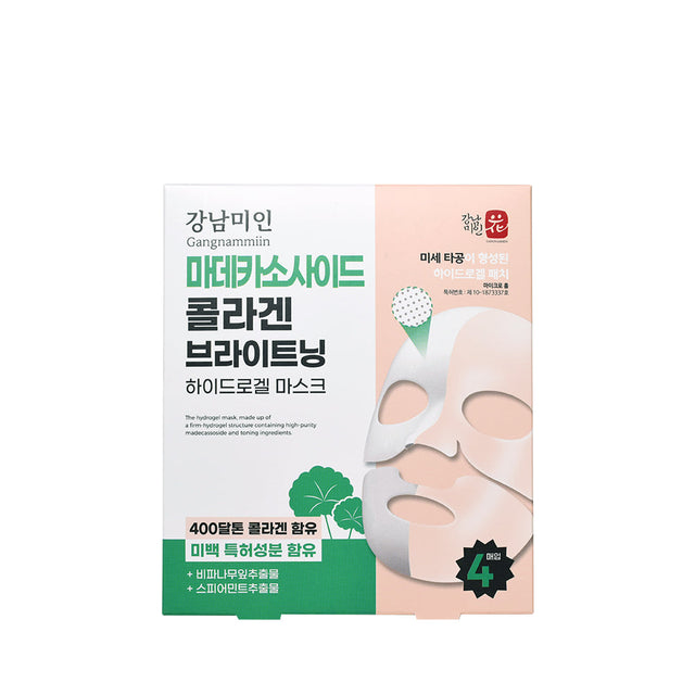 Prettyskin Gangnammiin Madecassoside Collagen Brightening Hydrogel Mask 30G*4Ea