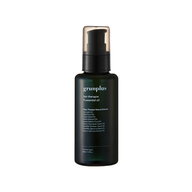 Grunplus Hair Therapie 9 Essential Oil 100 ml - Hair Treatment for Dry & Damaged Hair